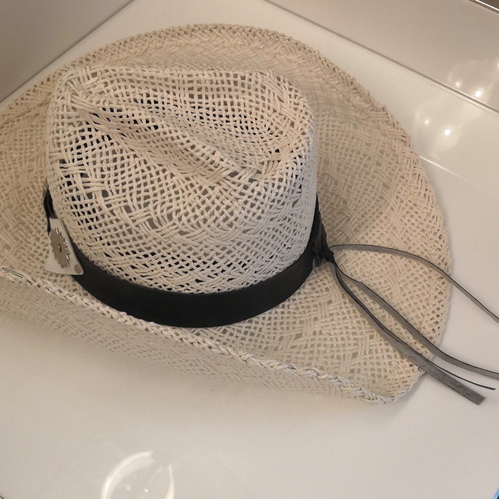 Cowboy Hat with Silver Medallions and Tassel - Picture 2 of 5